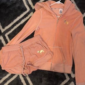 Victoria Secret PINK hoodie and short set